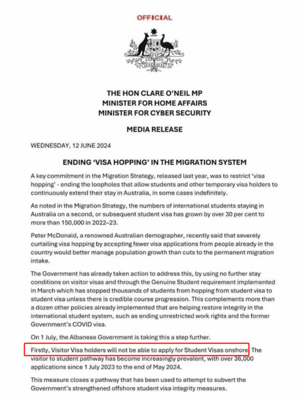 澳洲官宣重大留学禁令