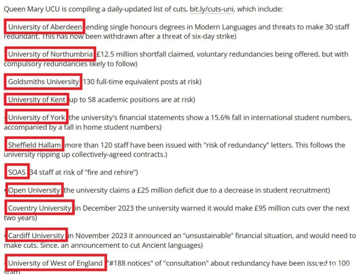 英国大学财务危机
