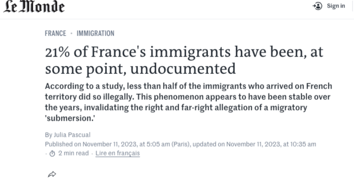 法国非法移民
