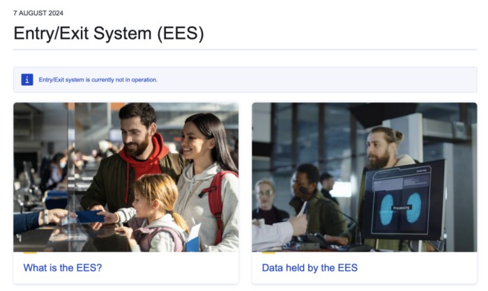 EES欧盟出入境系统