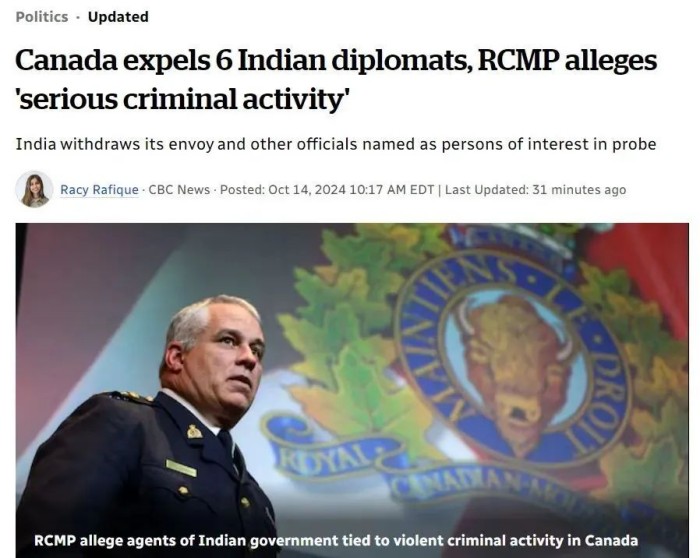 加拿大印度互撕