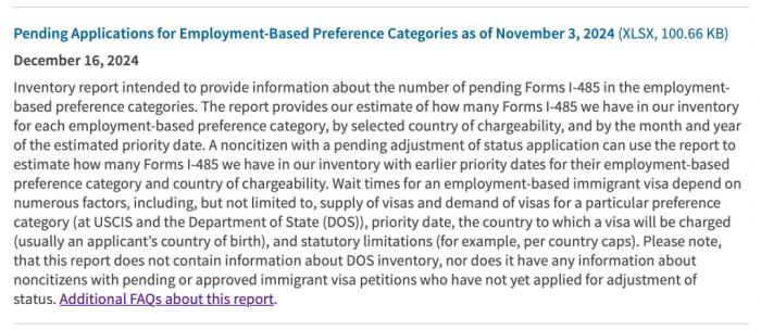 最新I-485待审批数据