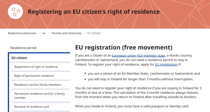 欧盟公民在芬兰特权