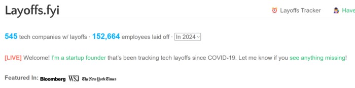 Layoffs.fyi的数据