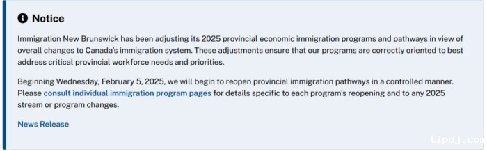 加拿大NB省提名回归