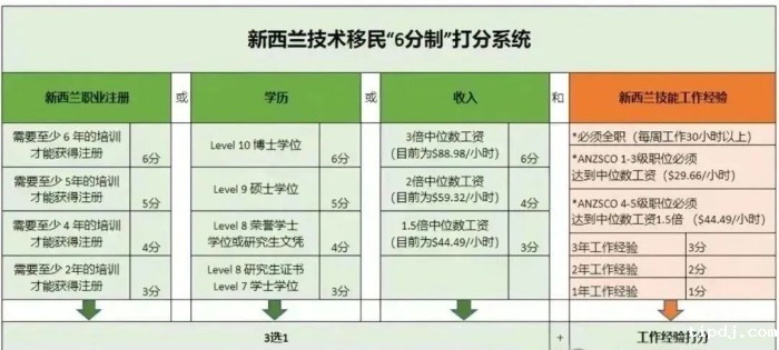 六分制技术移民