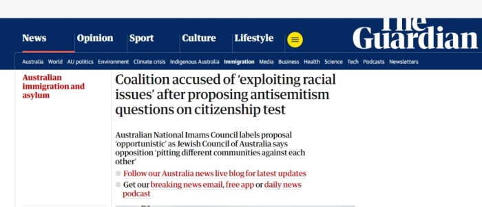 澳洲入籍考试改革