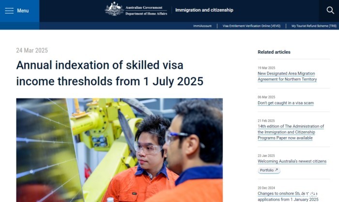 澳洲雇主担保工资门槛大涨