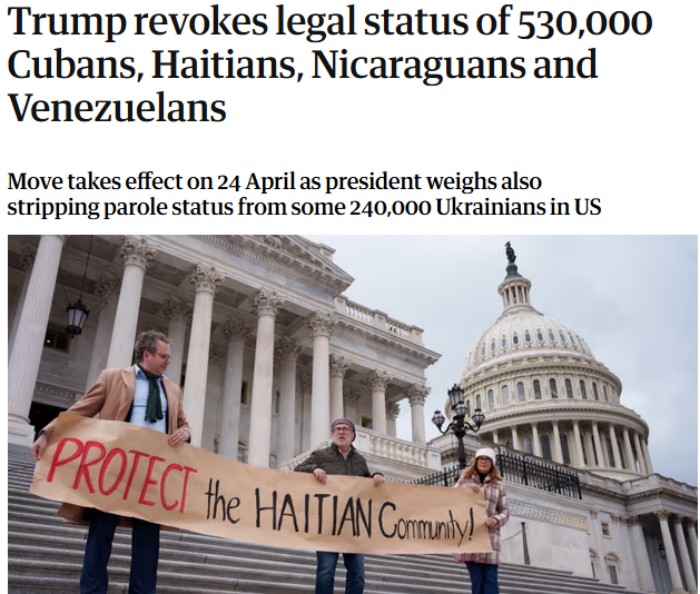 美国一次性撤销53万移民身份