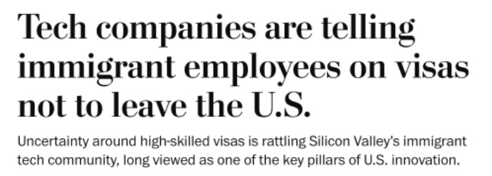 H-1B员工非必要不出境