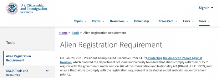 外国人30天登记令