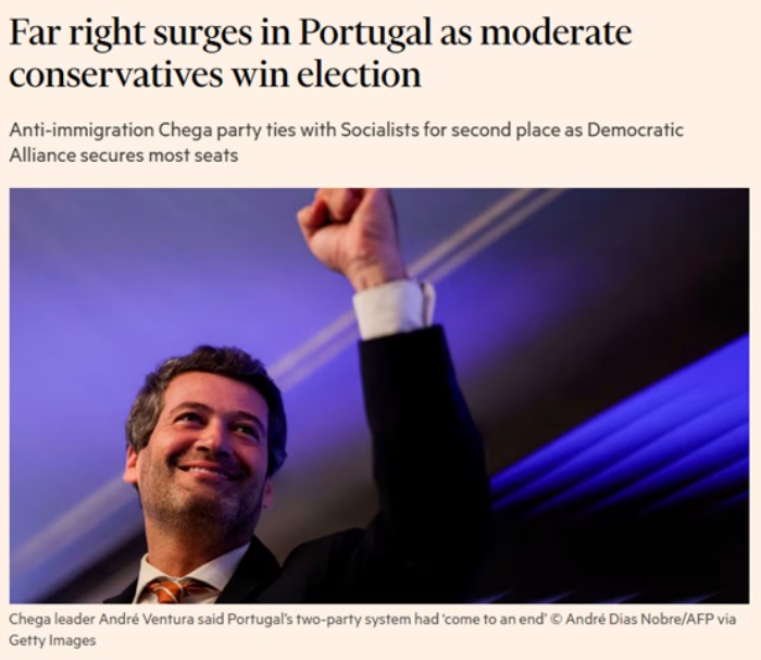 葡萄牙大选结果揭晓