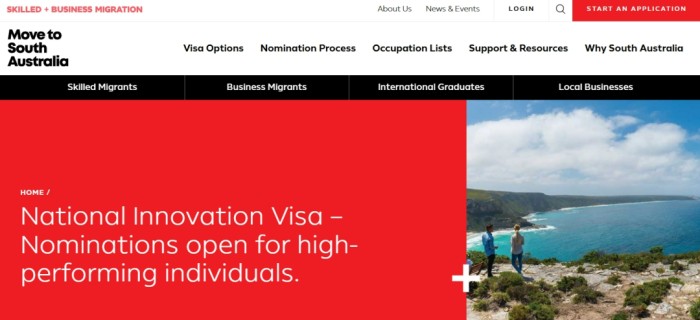 南澳州正式开放NIV申请