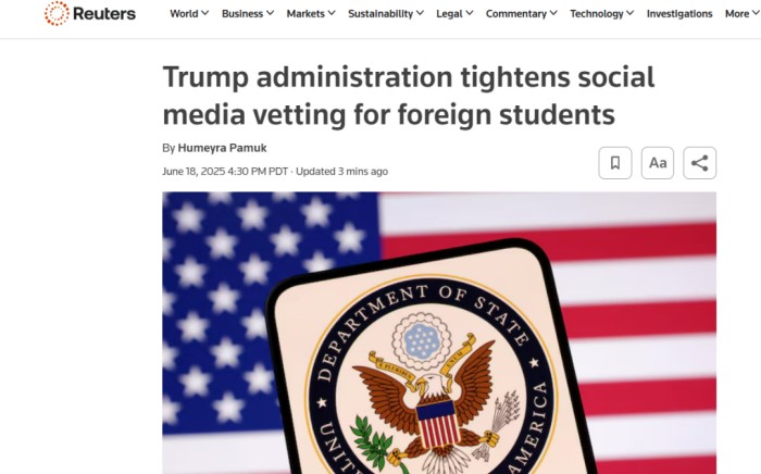 政府审查社交媒体账户