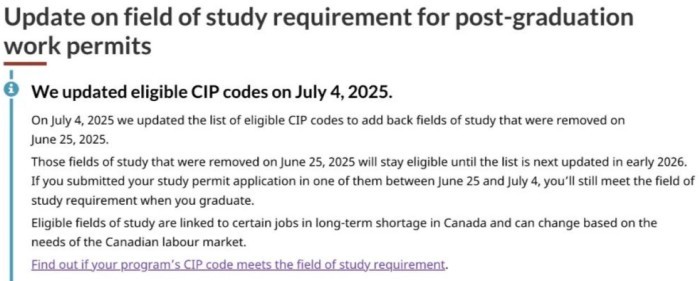 加拿大恢复178个被删专业