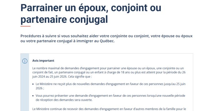 魁省最多接收1.3万份团聚移民申请