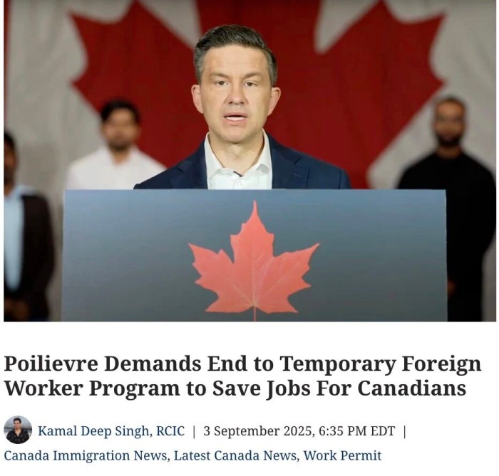 反对党领袖 Poilievre 