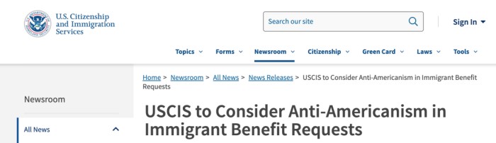 移民系统的重大转变