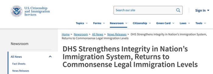 移民系统的重大转变