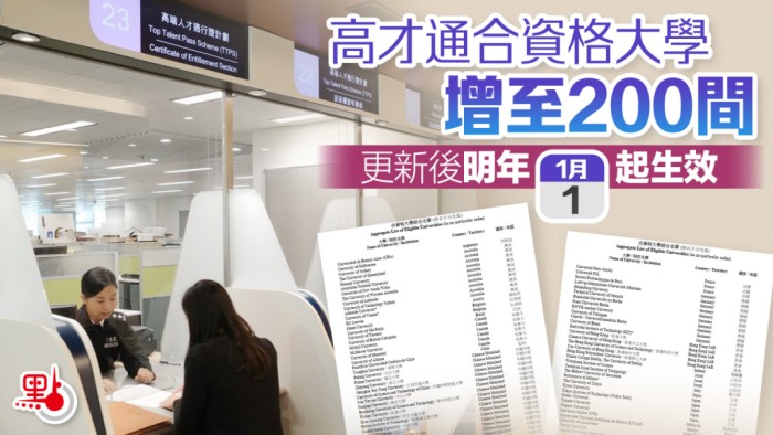 香港高才通名单更新 香港高才通名单更新