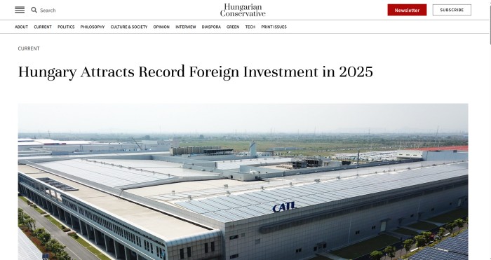 2025年外资流入匈牙利