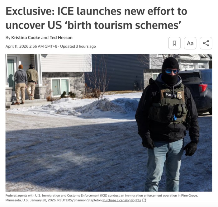 美国严打赴美生子